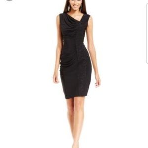 R& M Richards petite glitter black dress